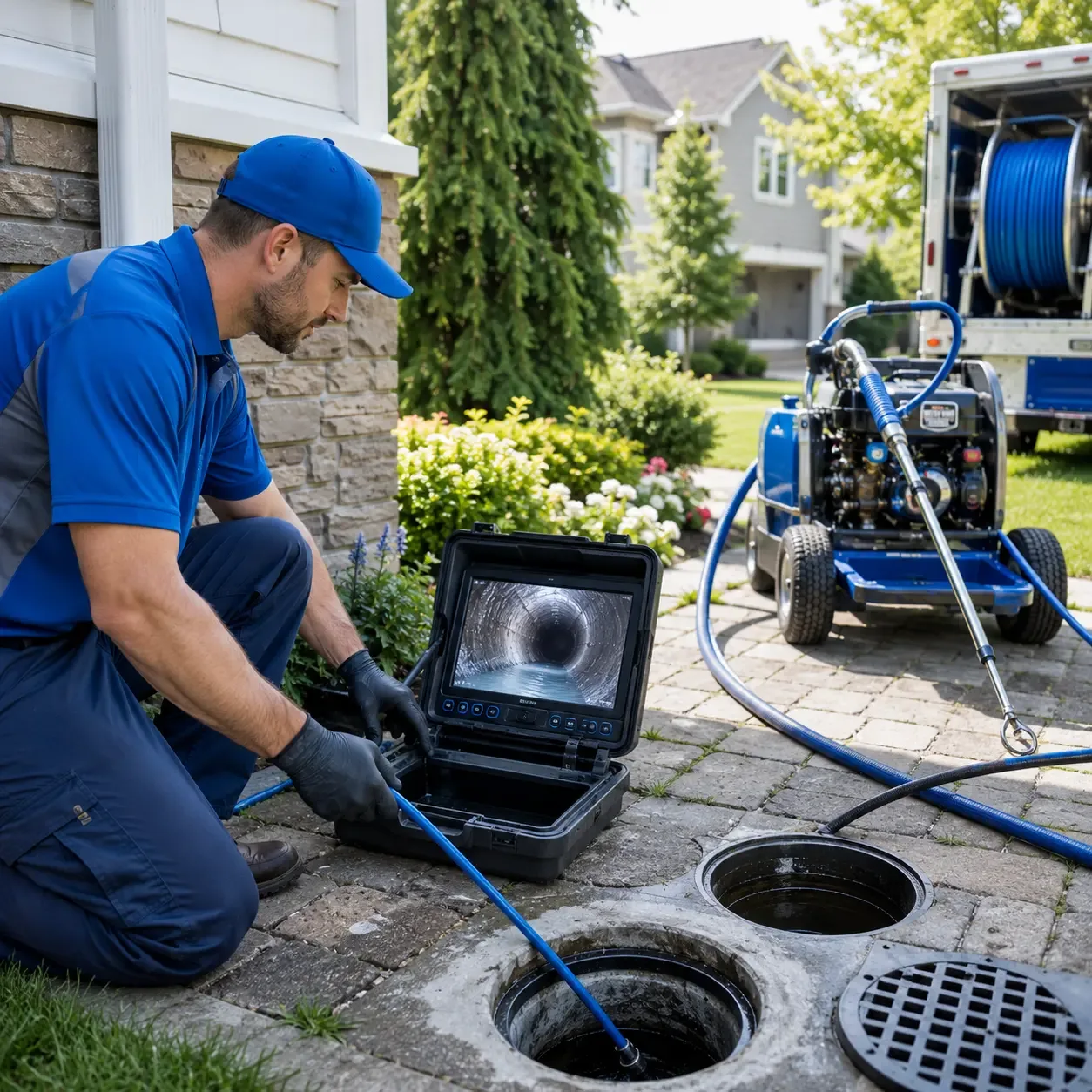Outdoor drain cleaning professionals serving Brookshire, TX
