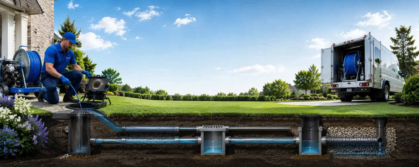 Outdoor drain cleaning information for Brookshire, TX